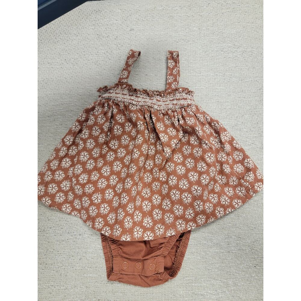 CARTER'S Just for You One Piece Romper Brown Floral Size 9 mo months  0252